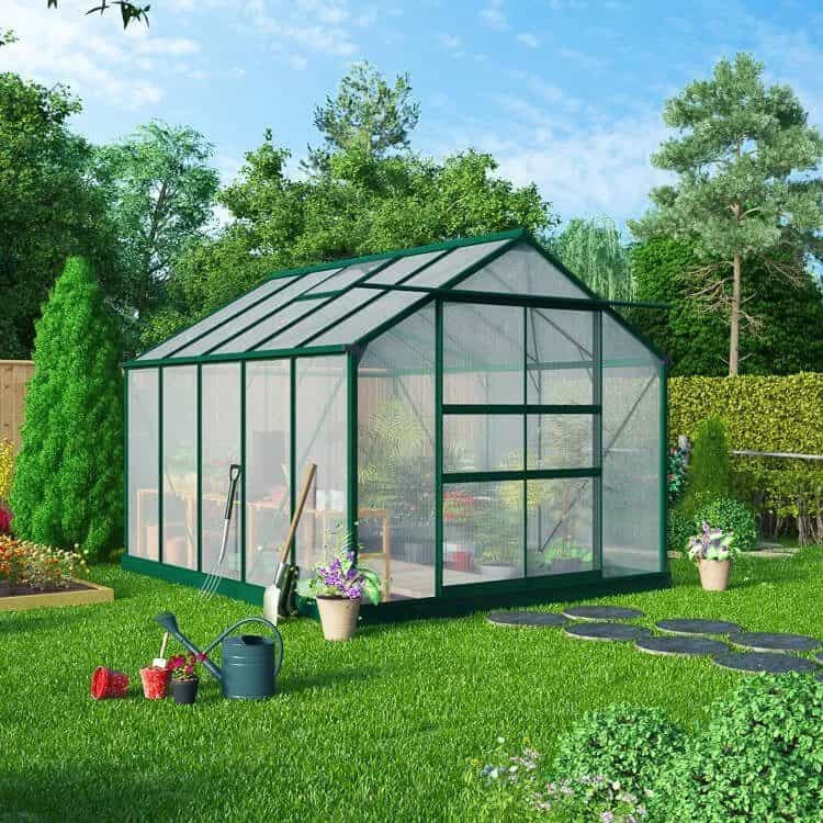 BillyOh Harvester Walk-In Aluminium Polycarbonate Greenhouse