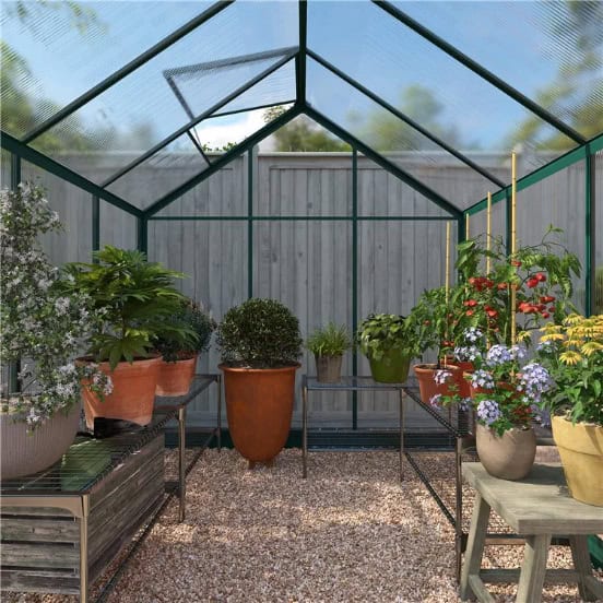 BillyOh Rosette Hobby Aluminium Polycarbonate Greenhouse