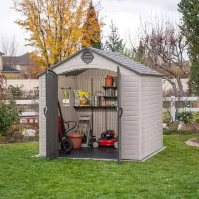 Lifetime 8ft X 7.5ft Special Edition Heavy Duty Plastic Shed