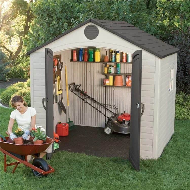 (Lifetime 8ftx5ft Heavy Duty Plastic Shed