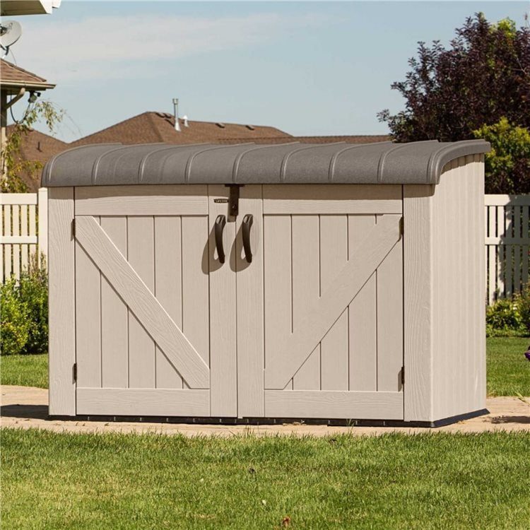 Lifetime 6ftx3.5ft Heavy Duty Horizontal Storage Plastic Shed