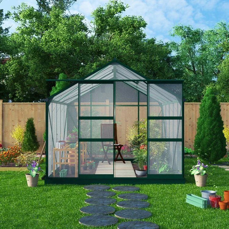 BillyOh Harvester Walk-In Aluminium Polycarbonate Greenhouse