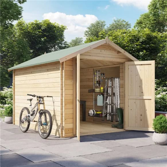 BillyOh Heavy Duty Apex Windowless Log Cabin Store