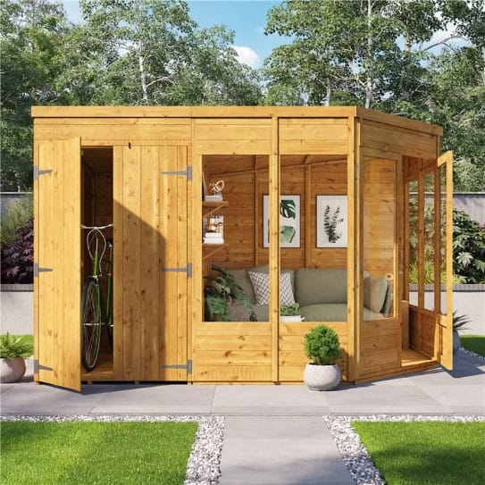 BillyOh Penton Corner Summerhouse with Side Store