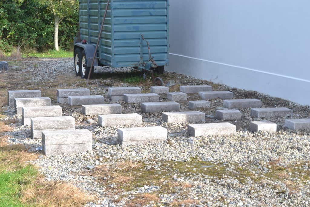 Concrete blocks best sale for shed base