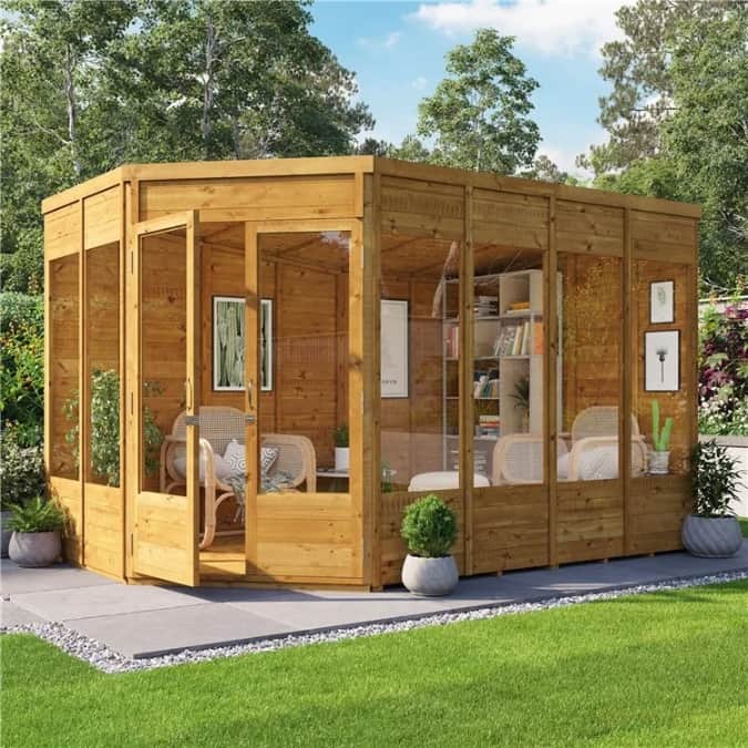 BillyOh Renna Tongue and Groove Corner Summerhouse