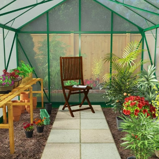 BillyOh Harvester Walk-In Aluminium Polycarbonate Greenhouse