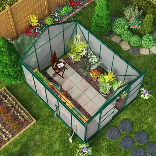 BillyOh Harvester Walk-In Aluminium Polycarbonate Greenhouse