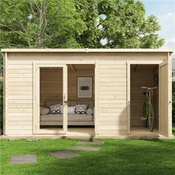 BillyOh Tianna Log Cabin Summerhouse with Side Store