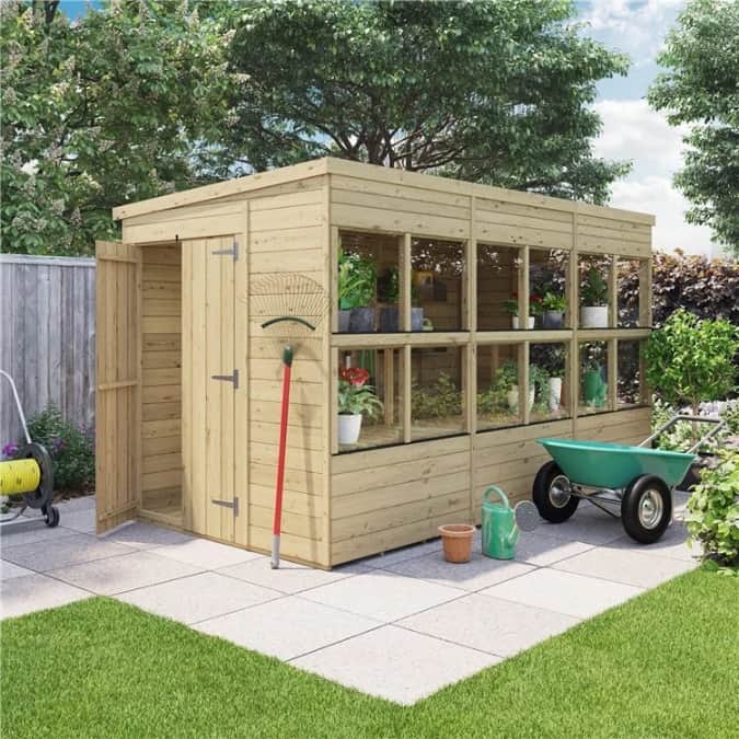 BillyOh Planthouse Tongue and Groove Pent Potting Shed