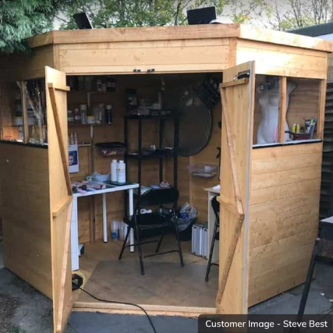 Customer’s Image: BillyOh Expert Tongue and Groove Corner Workshop Shed