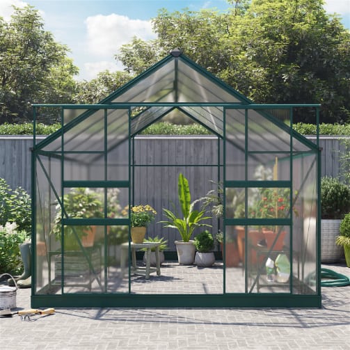 BillyOh Harvester Walk-In Aluminium Polycarbonate Greenhouse