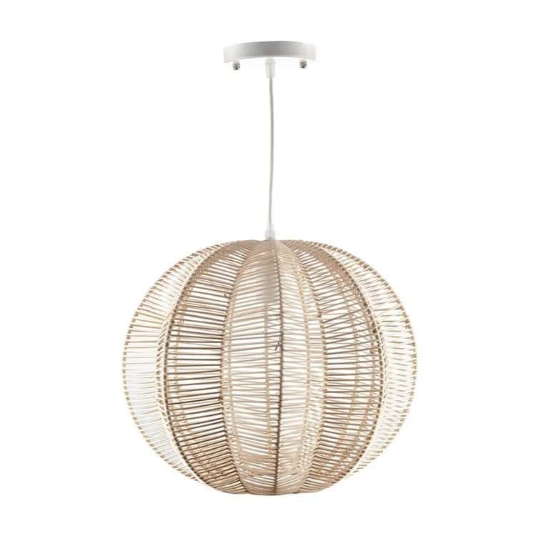 Round Woven Rattan Pendant Lamp