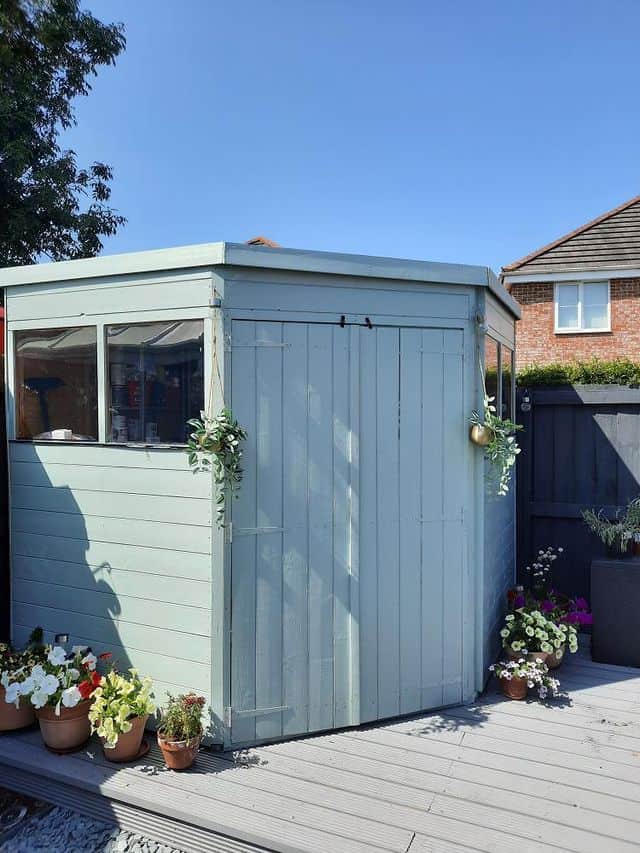 Customer’s Image: BillyOh Expert Tongue and Groove Corner Workshop Shed