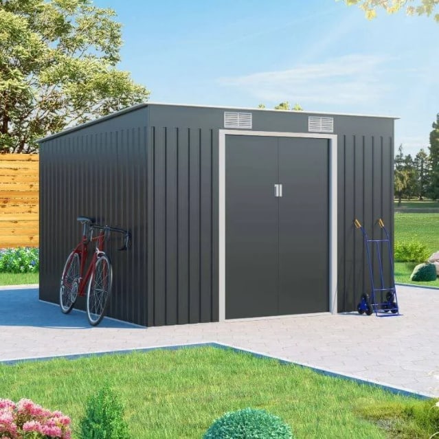 BillyOh Cargo Pent Metal Shed Including Foundation Kit