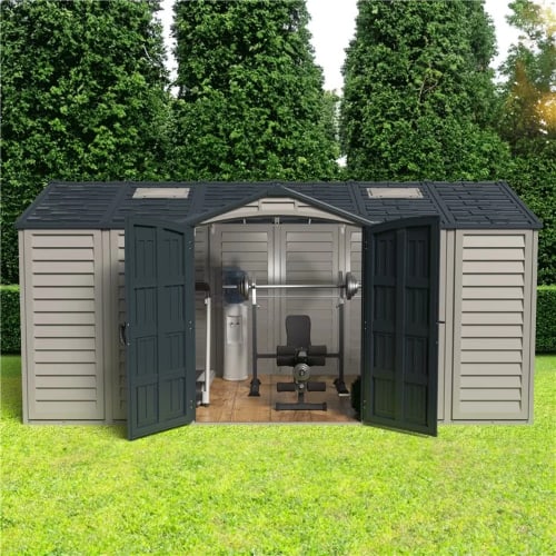 Saffron Apex Extra 15x8ft Vinyl Shed