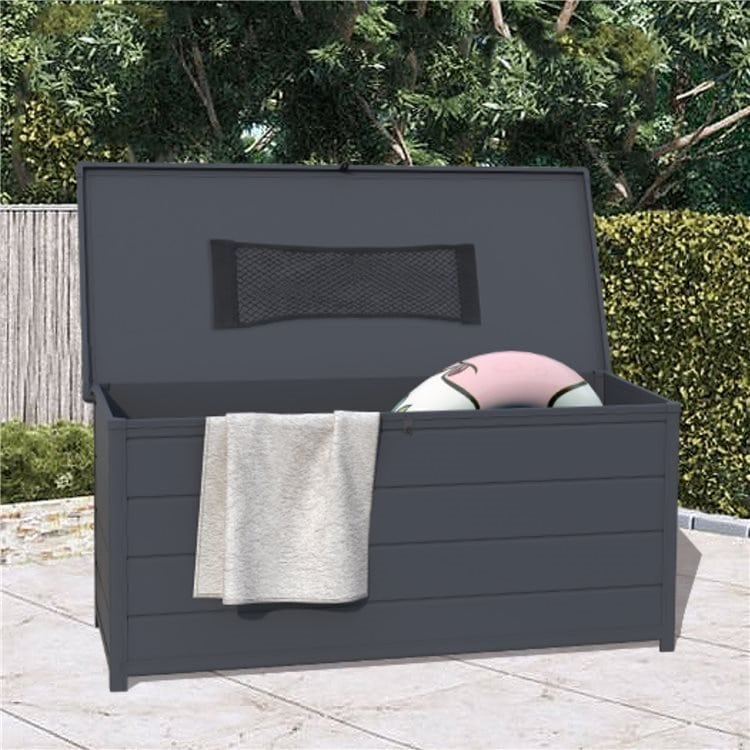 BillyOh Swindon 5ftx2ft Plastic Garden Storage Box Grey