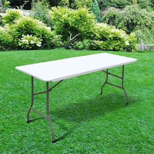 BillyOh 6ft Heavy Duty Plastic Folding Outdoor Trestle Table