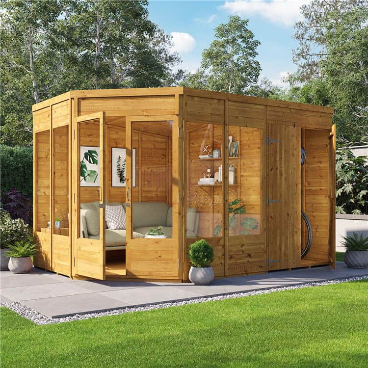 BillyOh Penton Corner Summerhouse with Side Store