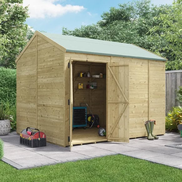 BillyOh Switch Pressure Treated Tongue and Groove Apex Shed