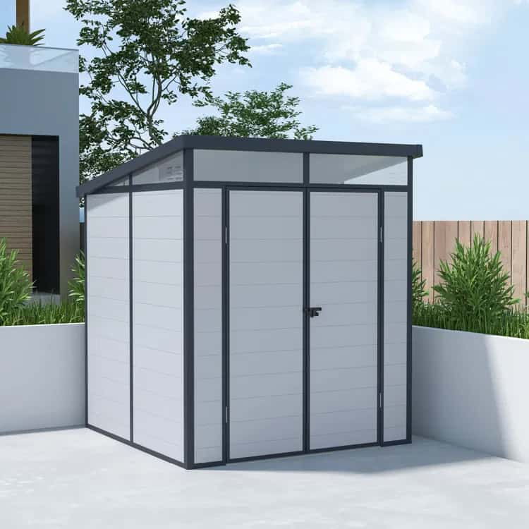 BillyOh Stafford Pent White Plastic Shed
