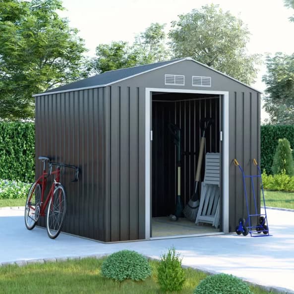 BillyOh Portland Apex Metal Shed Including Foundation Kit