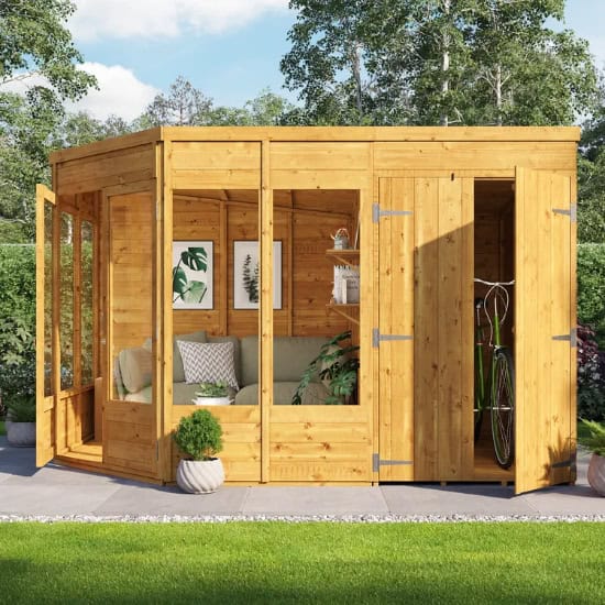 BillyOh Penton Corner Summerhouse with Side Store