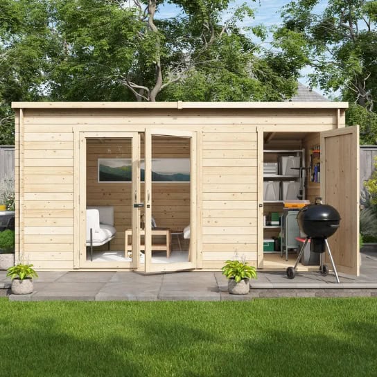 BillyOh Tianna Log Cabin Summerhouse with Side Store