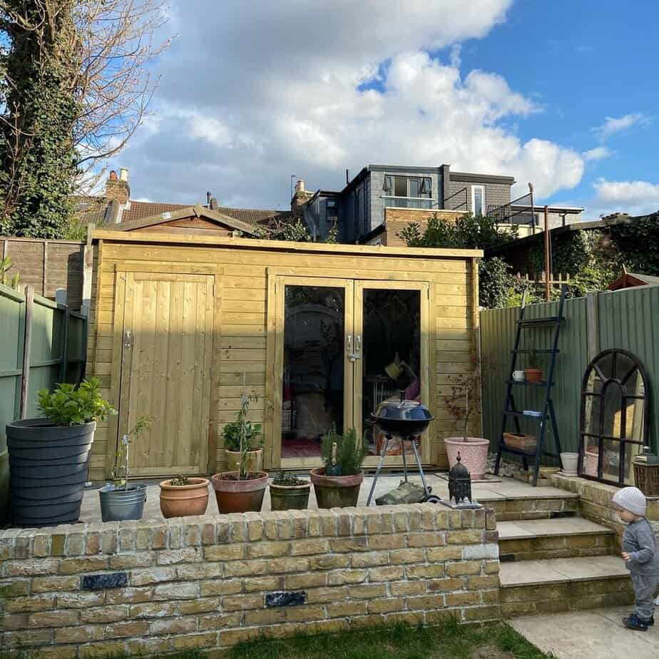 (Customer’s Image: BillyOh Tianna Log Cabin Summerhouse with Side Store)