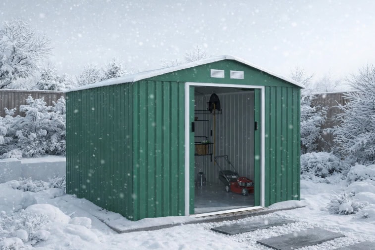 BillyOh Ranger Apex Metal Shed With Foundation Kit