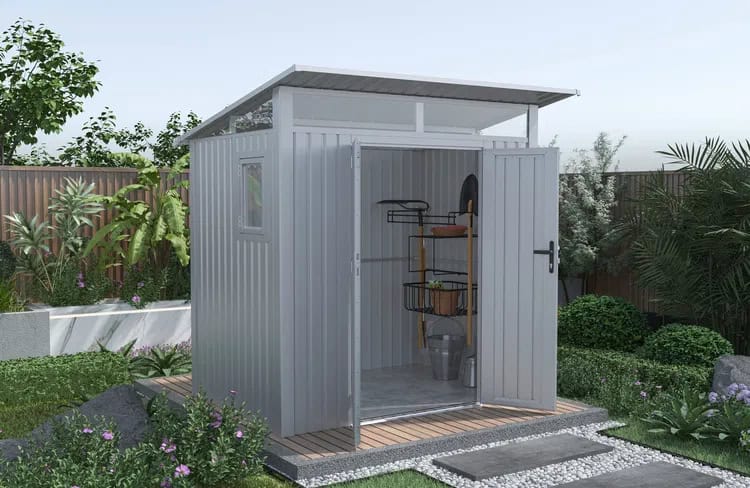 BillyOh Centro II Pent Aluminium Metal Shed