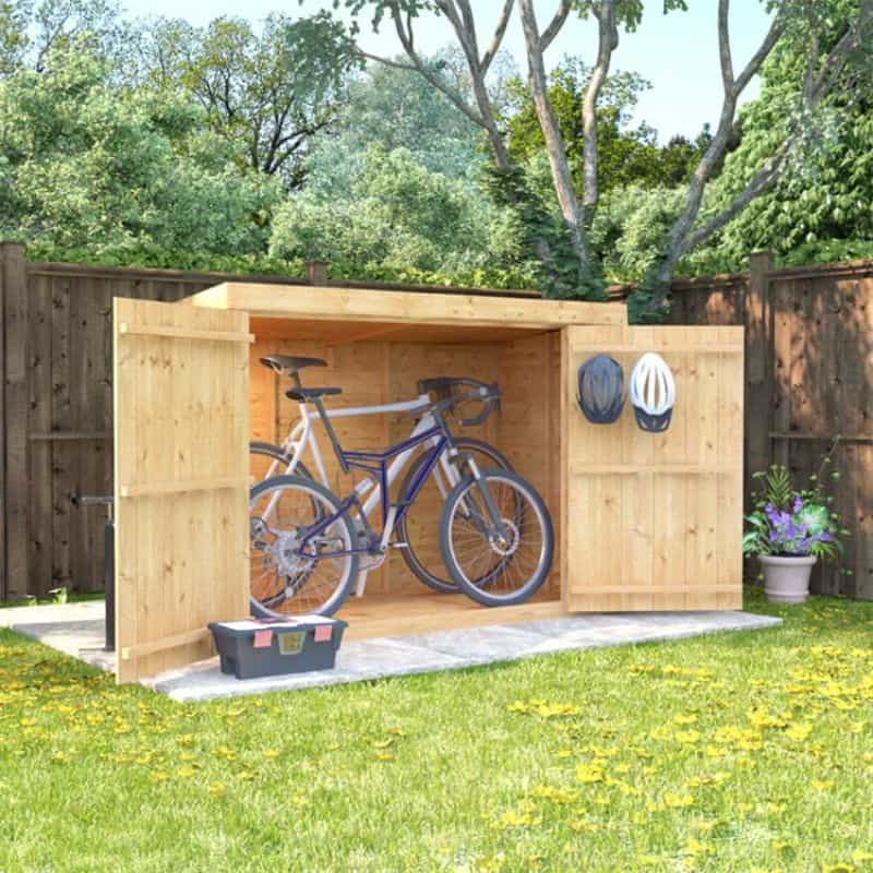 how to store a bicycle outside