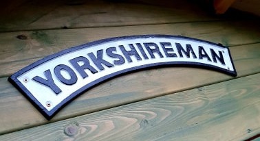 pub sign on wood saying 'Yorkshireman'