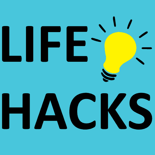 Life Hacks banner with lightbulb