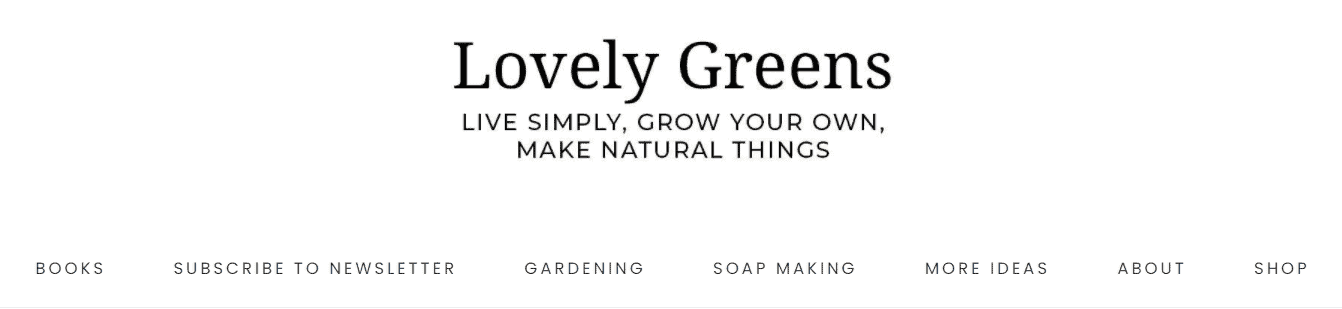 Lovely Greens blog banner