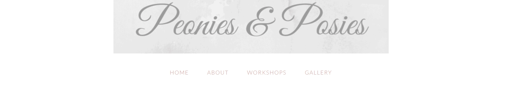 Peonies & Posies blog banner