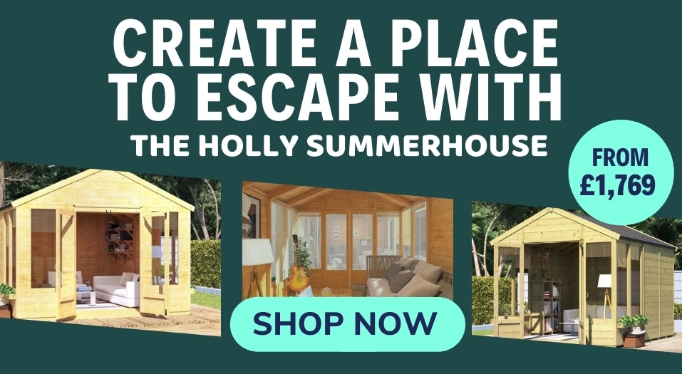 Create a place to escape with the Holly Summerhouse