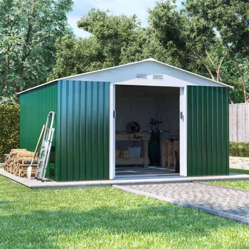 metal roof attachment for sheds