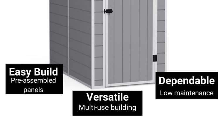 bottom of a plastic shed infographic