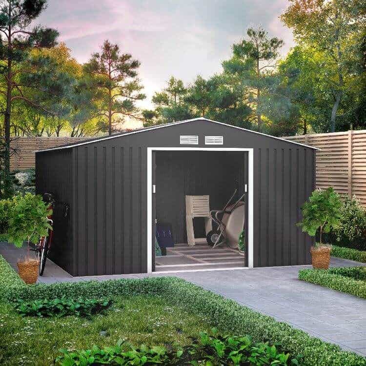 BillyOh Ranger Apex Metal Shed With Foundation Kit