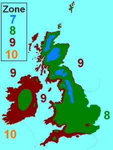 soil hardiness map UK